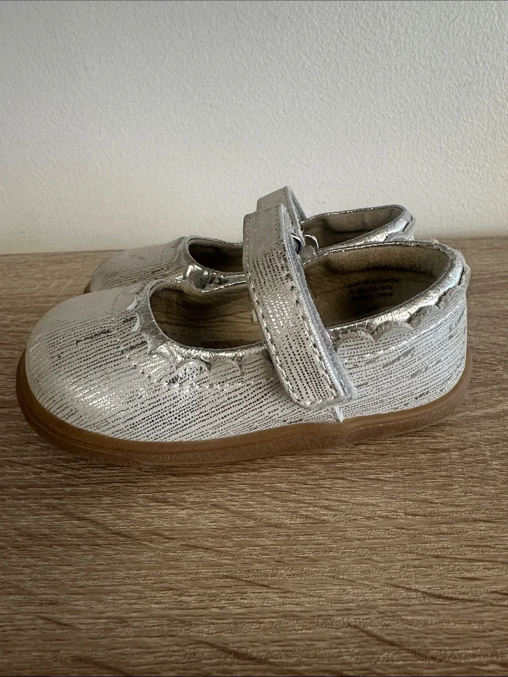 See Kai Run Jane II Metallic Scalloped Maryjane Party Shoe 6